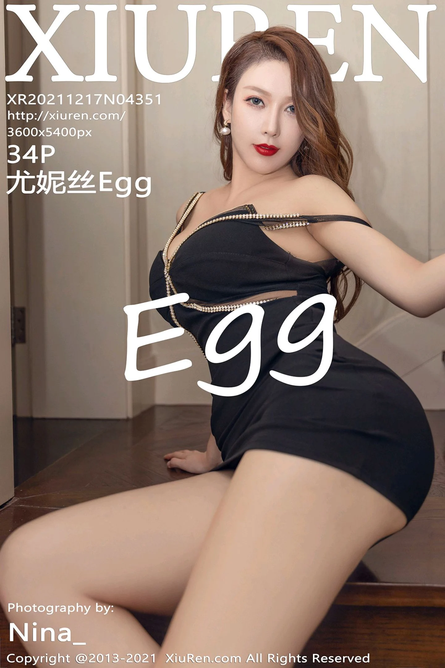[XiuRen秀人网]No.4351_女神Egg_尤妮丝私房黑色低胸服饰配情趣内裤秀丰乳肥臀诱惑写真34P-秀人网 - XiuRen.Xyz